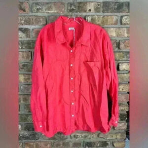 Faherty Laguna Linen Relaxed Shirt $158 XL